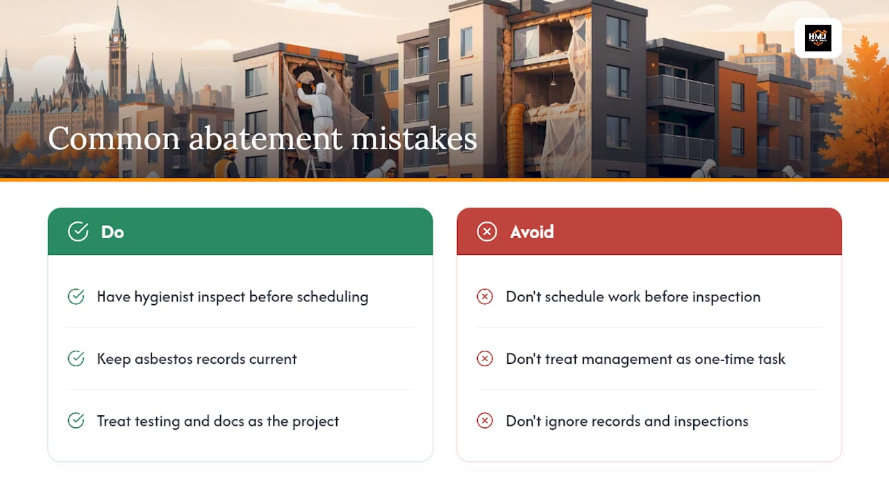 What Ottawa property owners often get wrong about abatement projects — overview diagram