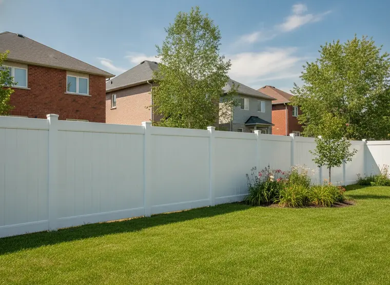 Full property vinyl fence