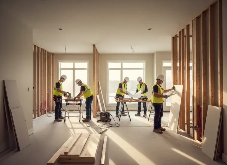 HMJ Contracting professional team at work